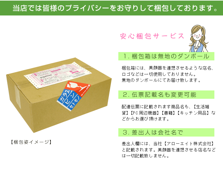 荷物や梱包状態